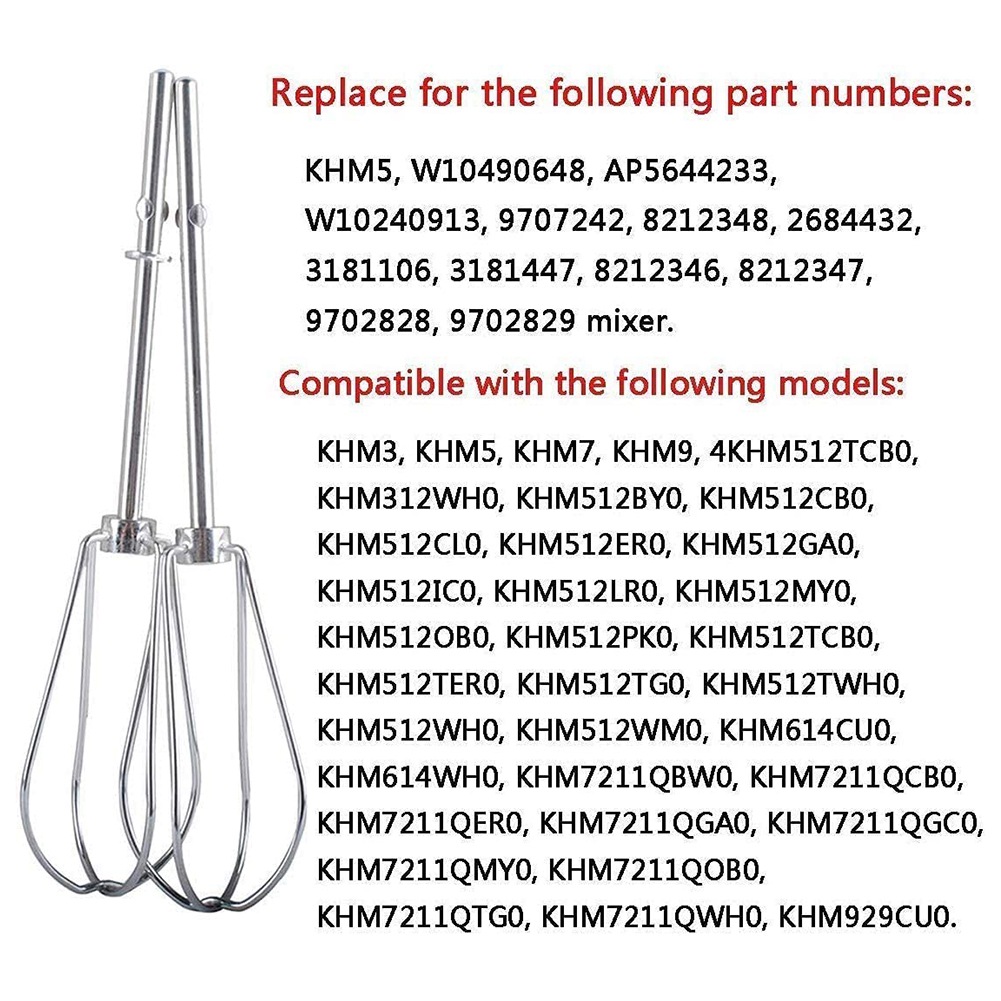 Kitchenaid Mixer Hand Mixer - [B25B!] W10490648 и KHMPW – насадки