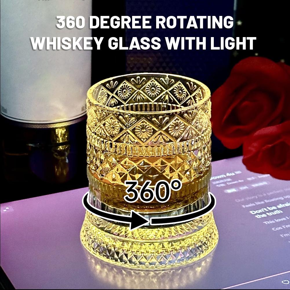 Wine In Beer Glass - Вращающийся стакан для виски, креативный хрустальный