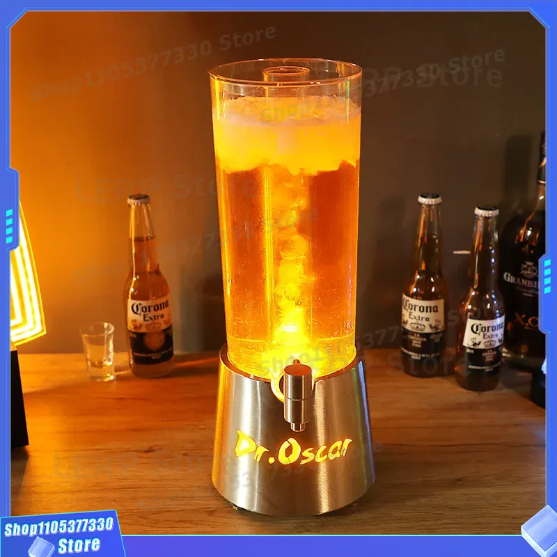 Beer Wine Up - 3-литровый светодиодный диспенсер для пива с
