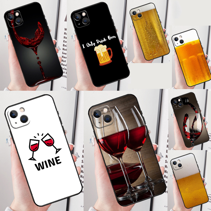 Wine Plus Beer - Чехол для телефона Drink Beer Red