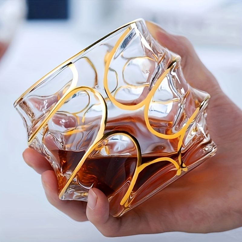 Whisky Beer And Wine - Стакан для виски с золотой линией,
