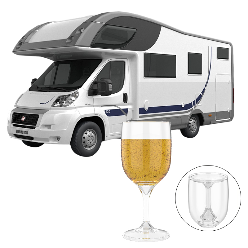 Wine & Beer Guayaquil - Складной бокал для вина, прозрачный пищевой