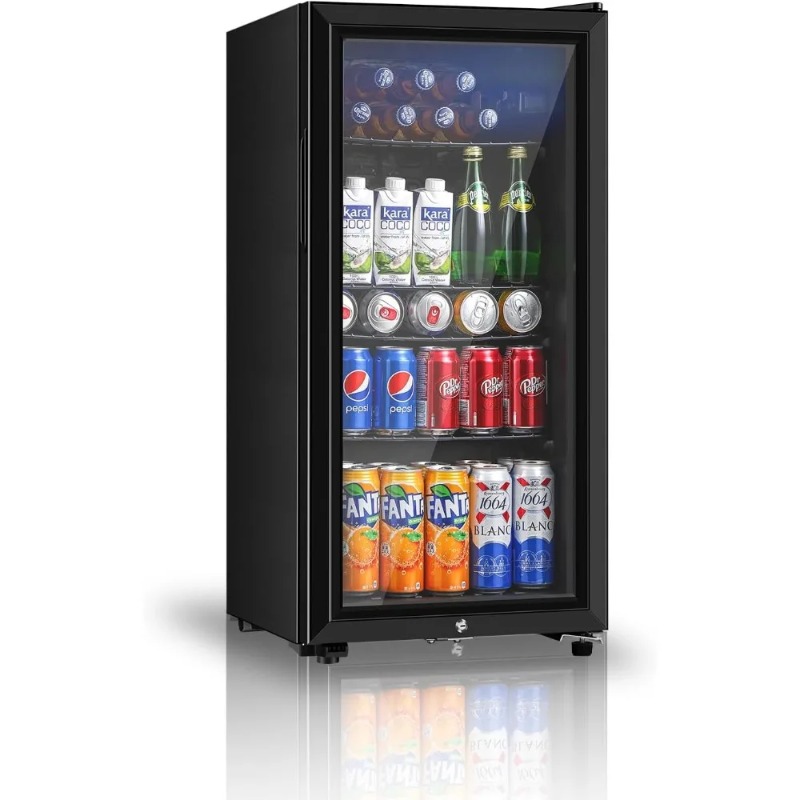 Wine Beer Cooler Fridge - Холодильник для напитков, мини-холодильник размером 3,2