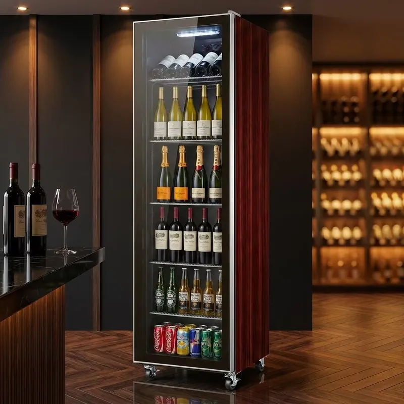 Wine Beer Cooler Fridge - Витринный холодильник YWM с сертификатом, отделкой