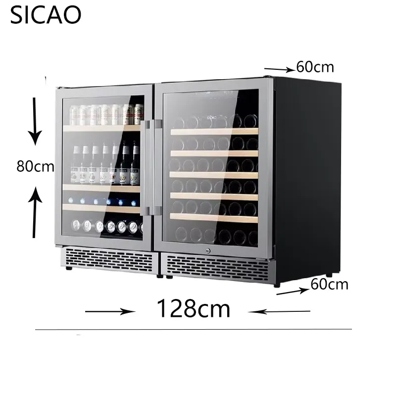 Двухдверный винный холодильник – обзор и цена Wine Beer Cooler Fridge