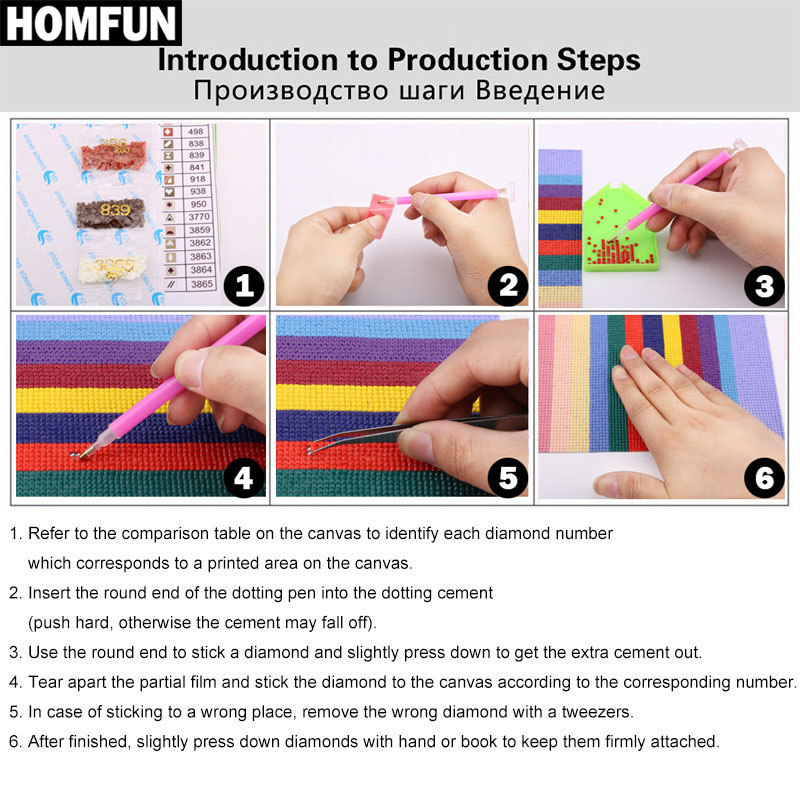 HOMFUN алмазная живопись вышив – обзор и цена Beer Wine Up