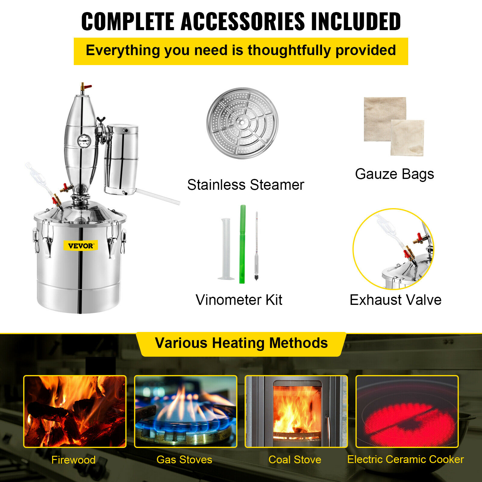 SucceBuy 20L-70L Дистиллятор д – обзор и цена Beer Wine Kit